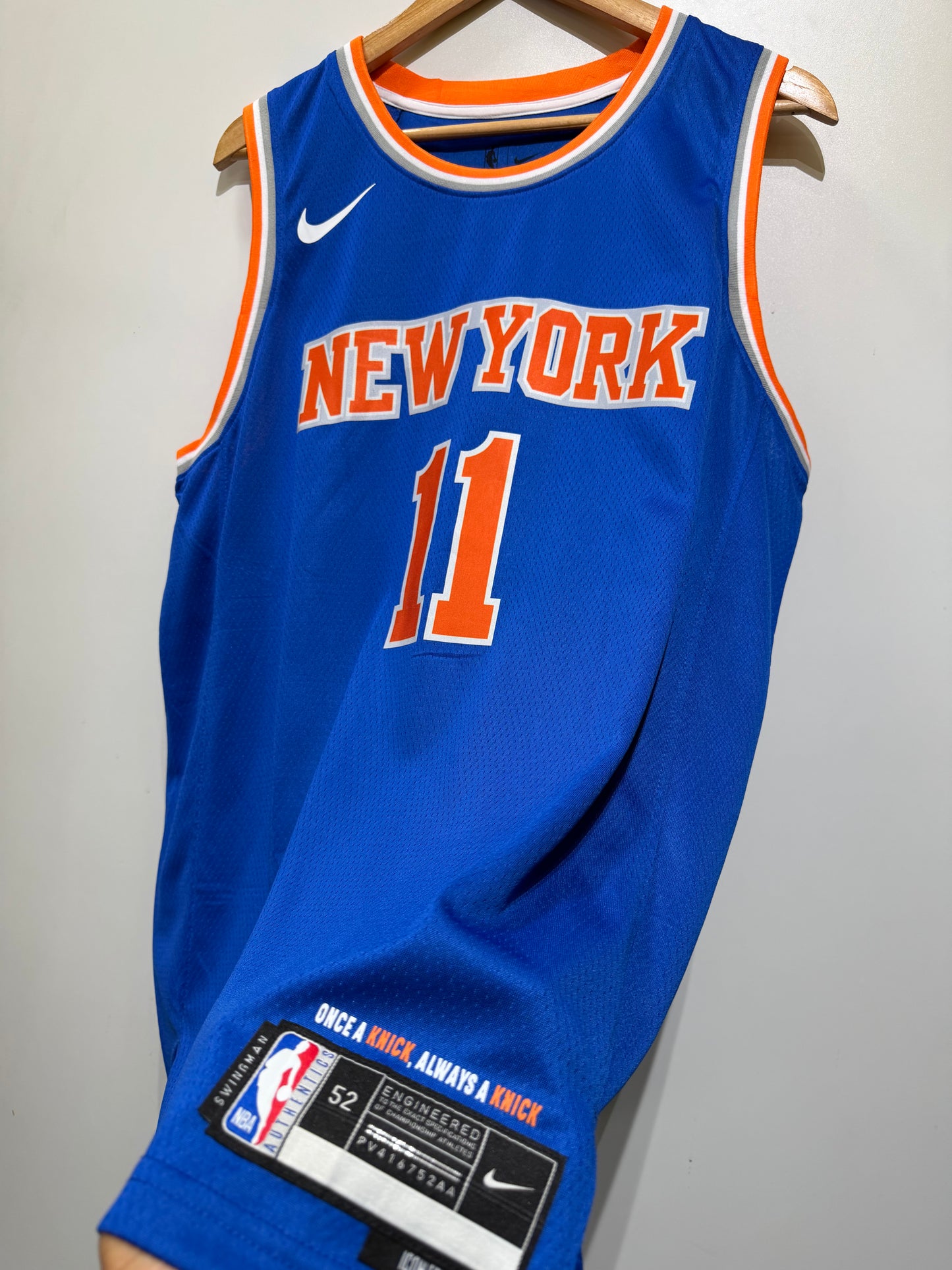 Regata NBA New York Knicks Icon Edition Jersey Azul Jalen Brunson 11