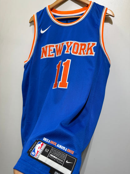 Regata NBA New York Knicks Icon Edition Jersey Azul Jalen Brunson 11