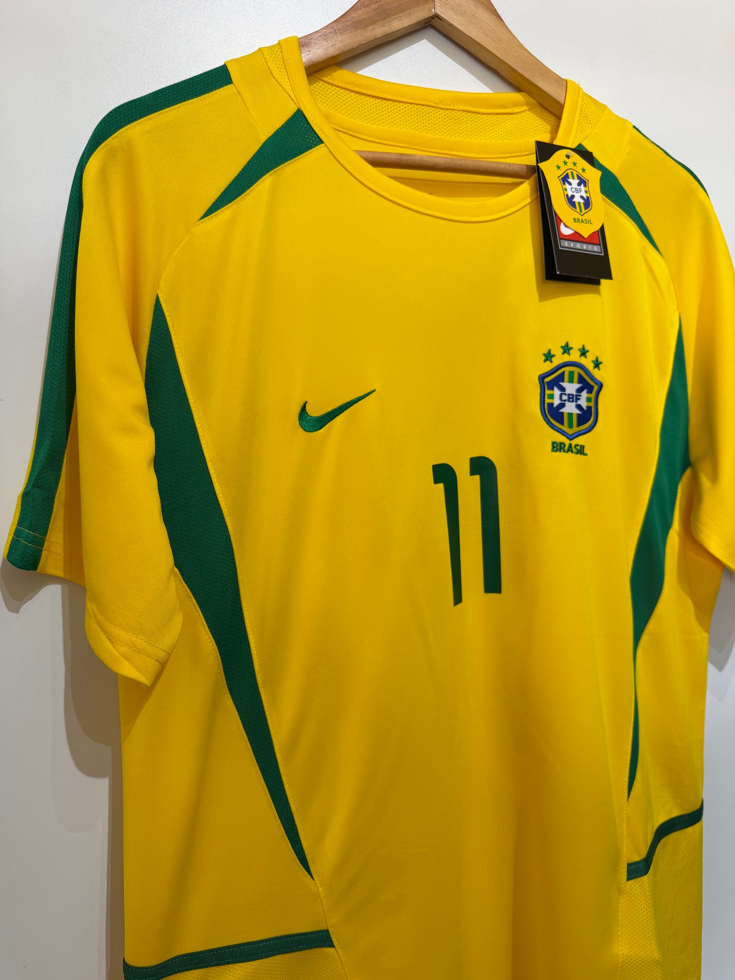 Camisa do Brasil 2002 Ronaldinho 11